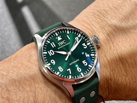 iwc big pilot 43 green dial|iwc big pilot petit prince.